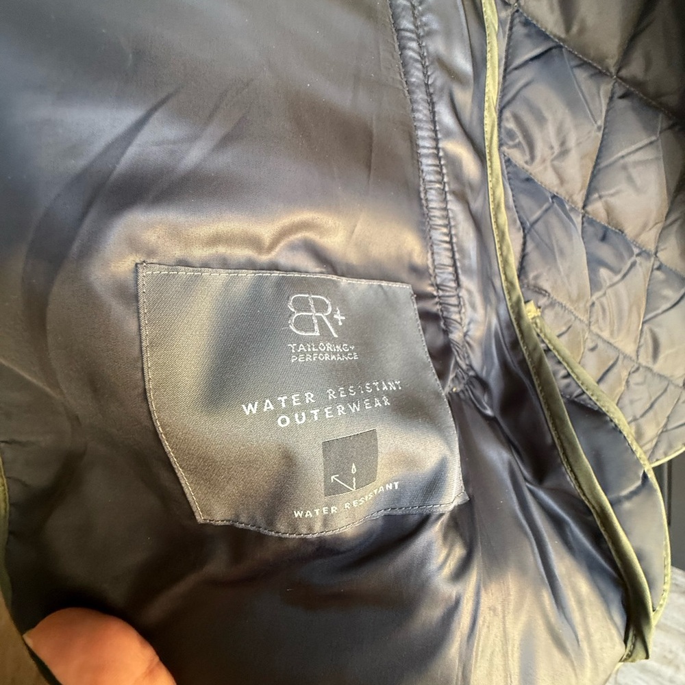 Banana Republic Green Quilted Mens Vest Size Medium - Picture 9 of 14